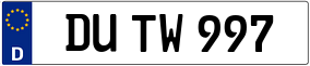 Trailer License Plate
